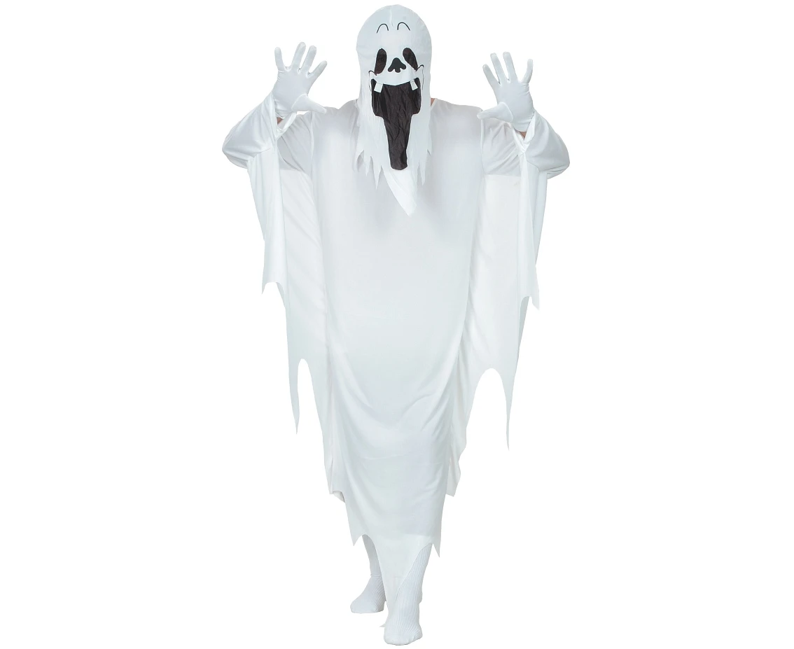 Role play-set for adult Ghost (robe, hood), one size